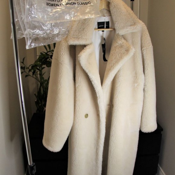 Teddy Coat Wool oversized MM brand inspired 100% wool NWT - Picture 2 of 14